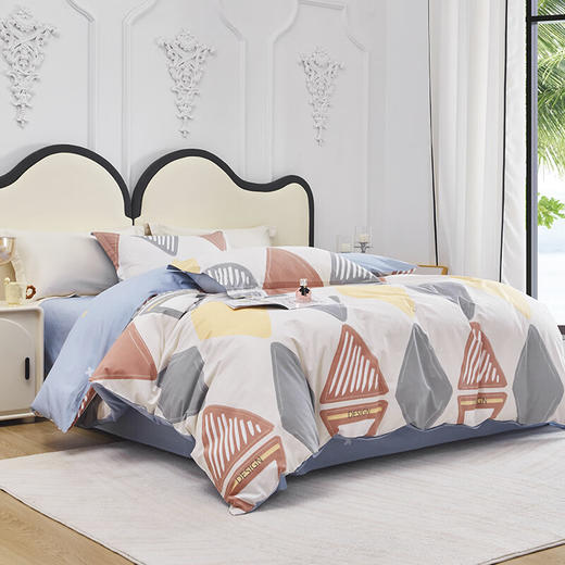 红蜻蜓亲肤棉床上四件套小清新床上田园风床单被套学生宿舍-美凌格 被套200*230cm 商品图2