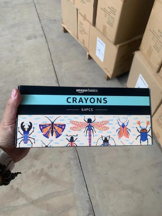 两盒装！亚M逊出口元单 68色无毒可擦绘画涂鸦填色蜡笔 PJ908 商品图6