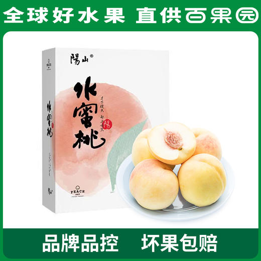 PAGODA百果园阳山水蜜桃6粒礼盒装（单果150g+） 商品图0
