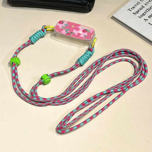 夏日ins风网红【背夹斜挎适用手机壳链条挂绳】通用挂脖可拆卸可调节手机挂绳 商品图6