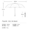 法国MC marieclaire男士男生全自动雨伞男折叠伞防雨伞高档商务伞 商品缩略图4