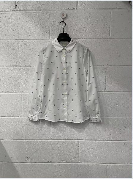 意大利产 GUCCI 女童时尚长袖衬衫 商品图0