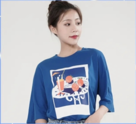 夏季宽松洋气T恤短袖女款