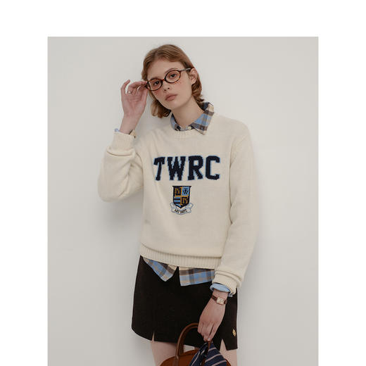 Teenie Weenie小熊卡通字母毛衣女秋季毛衫TTKW247813N 商品图1
