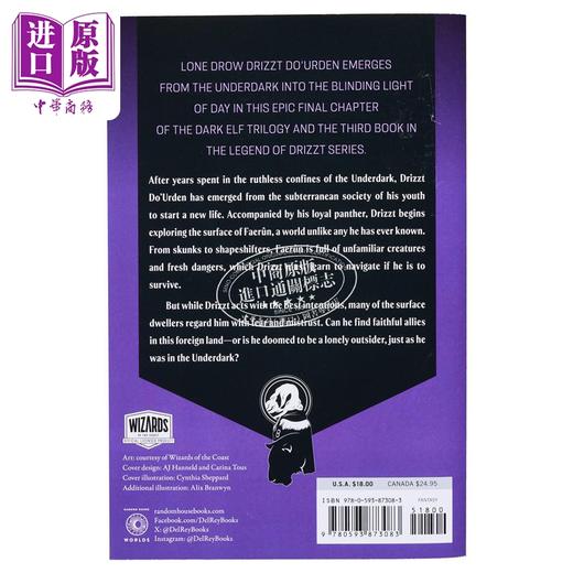 【中商原版】旅行者 龙与地下城  黑暗精灵三部曲之三 Sojourn  Dungeons Dragons 英文原版 R A Salvatore 国际流行小说 商品图1