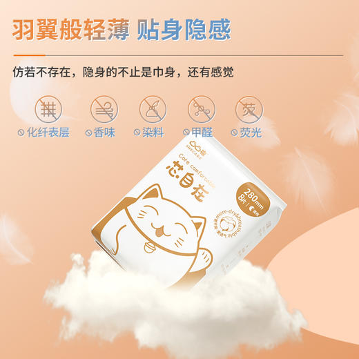 凸凸棉卫生巾轻薄日夜组合9包104片 商品图2