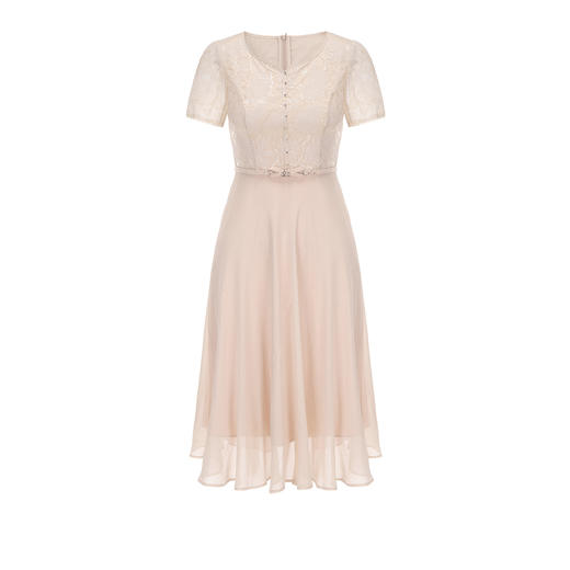 司歌连衣裙短袖刺绣轻薄修身显瘦A891489X 商品图0