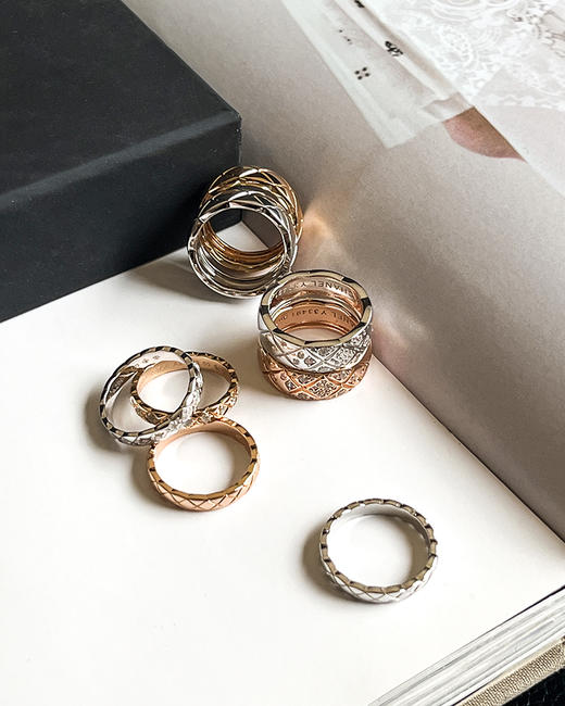 现货 THS 7.13-无 coco家 巨巨巨火 标志性菱形纹戒指 8款可选 CU1213 商品图5