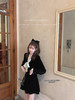 金蘑菇菇  新季miu 新月美术馆丝绒组 /早秋复古千金 娇贵黑丝绒 商品缩略图0