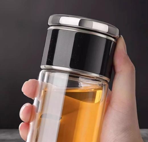 吴裕泰玻璃双层随手杯 商品图2