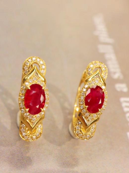 1.18ct 红宝石耳扣 商品图2