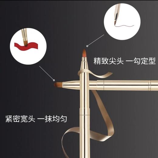 伸缩双头口红刷便携式带盖唇刷初学者唇线笔涂口红专用 商品图2
