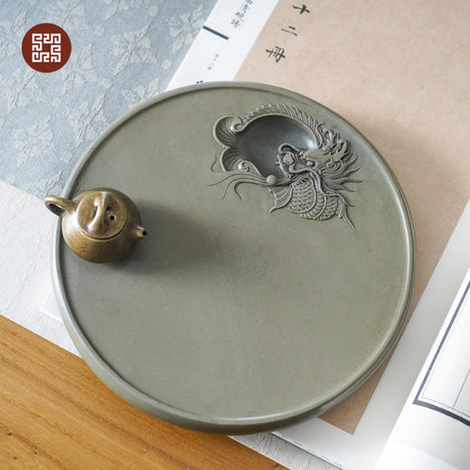 易水砚·金鳞际遇砚台 商品图0