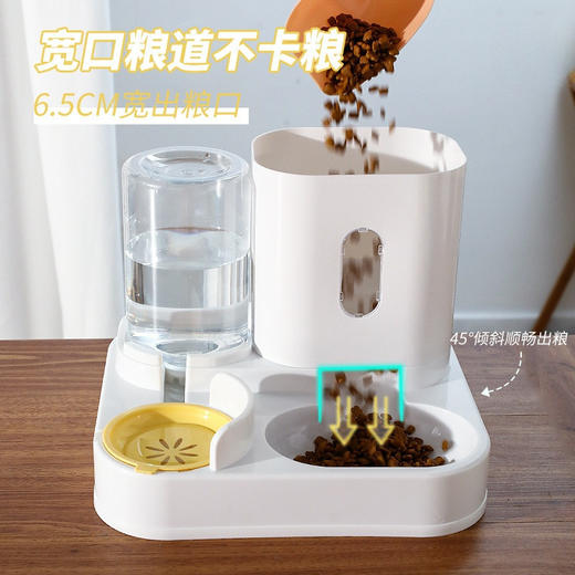【清仓中】猫耳宠物自动喂食+喂水器 双碗大容量 猫咪小型犬适用 出行无忧 宠物食具批发 商品图2
