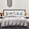 红蜻蜓亲肤棉床上单被套学生宿舍 100支长绒棉贡缎四件套 -太空灰 被套200*230cm 商品缩略图0