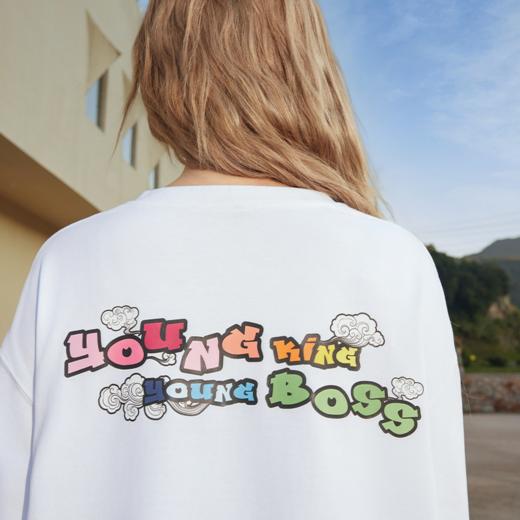 YKYB2025新款彩虹多巴胺趣味长款T恤 商品图1