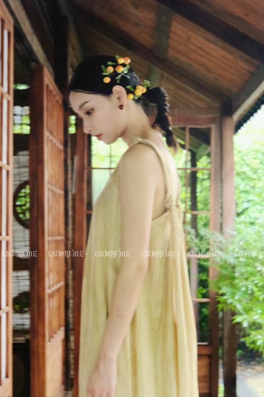 【门店同款】ENJOY夏季云敛-枇杷晚风提花扭结连衣裙 158297617 商品图7