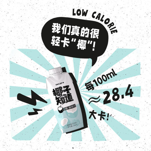 椰子知道 0糖鲜椰汁 330ml*6/330ml*12 商品图2