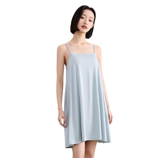 【会呼吸的胸垫！凉感吊带睡裙】24小时穿都不会闷，自带bre免穿文胸不尴尬，夏季带胸垫凉感睡衣家居服L 商品图8