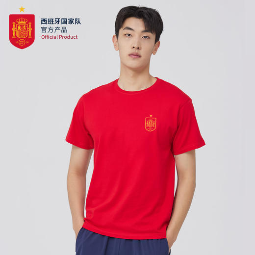 【官方正版】西班牙国家队|球员印号助威T恤欧洲杯足球迷红限定短袖 商品图4