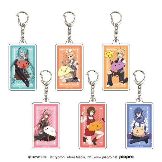 日本正版 A3初音家族&水豚 正比徽章亚克力挂件盲盒 周边谷子 商品图3