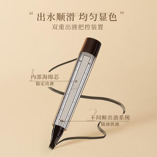 【尔木萄四叉水眉笔】 柔韧海绵头，落笔稳定好掌控 出水顺滑，持久上妆不掉色 商品图2