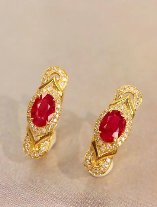 1.18ct 红宝石耳扣 商品图3