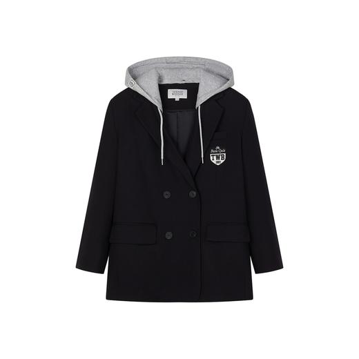 Teenie Weenie小熊字母连帽西装外套女冬季西服TTJK248904N 商品图0