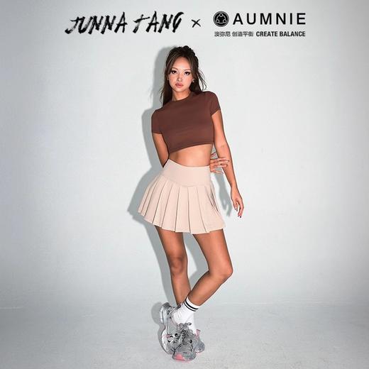 AUMNIE澳弥尼高腰百褶网球裙城市系列瑜伽运动健身短裙减龄半身裙 商品图1