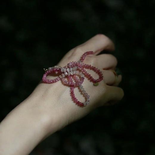 SpoiledBrat Jewelry18k渐变红蓝宝项链 商品图1