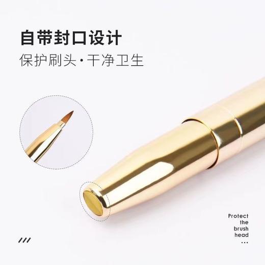 伸缩双头口红刷便携式带盖唇刷初学者唇线笔涂口红专用 商品图8
