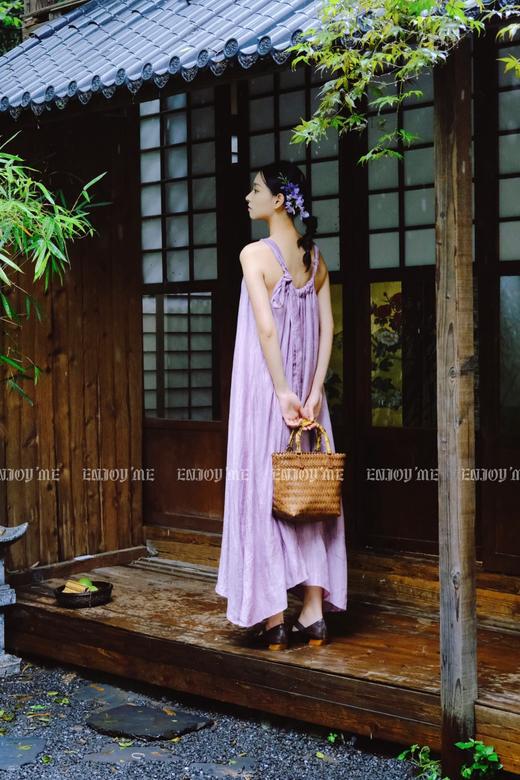 【门店同款】ENJOY夏季云敛-枇杷晚风提花扭结连衣裙 158297617 商品图3