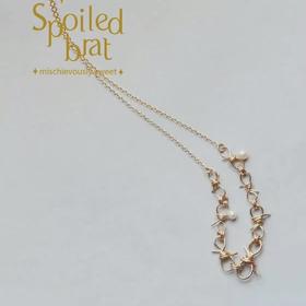 SpoiledBrat Jewelry珍珠蝴蝶项链