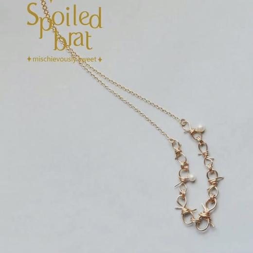 SpoiledBrat Jewelry珍珠蝴蝶项链 商品图0