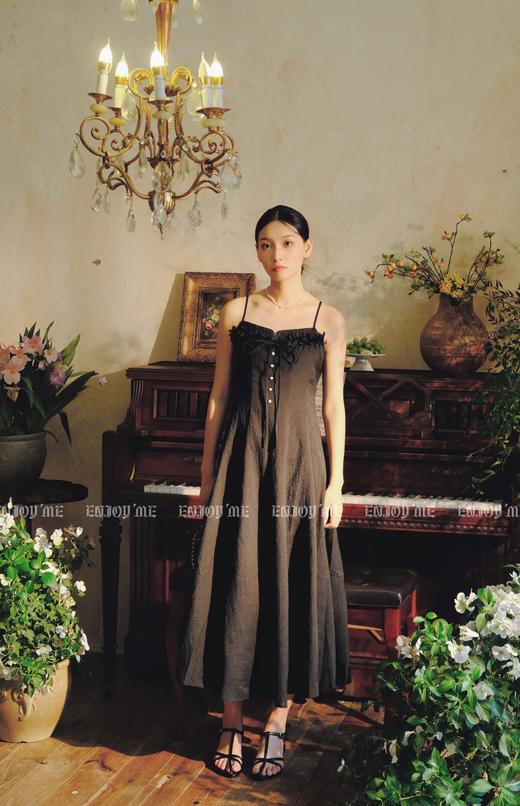 【门店同款】ENJOY夏季胸前立体花朵吊带裙 158400813 商品图3