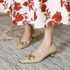 【预售5天】法式复古风细跟单鞋，马蹄扣方头ol性感高跟鞋女鞋HCYYHD&2418 商品缩略图3