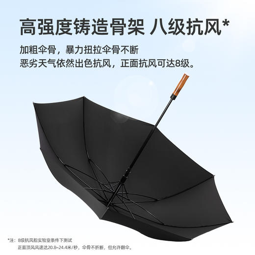 法国MC marieclaire雨伞男士晴雨两用太阳伞自动雨伞大号黑色雨伞 商品图2
