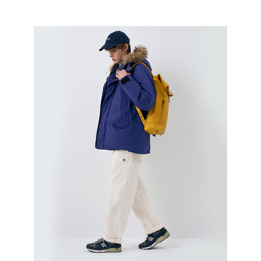 Teenie Weenie小熊男装字母连帽羽绒服男冬季TNJD248C08N 商品图3