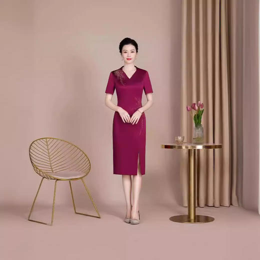 新款改良复古新国风旗袍，修身年轻晚礼服日常可穿GY5402 商品图1