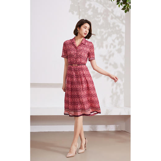 乔万尼真丝连衣裙新款100%桑蚕丝EM2E839 商品图1