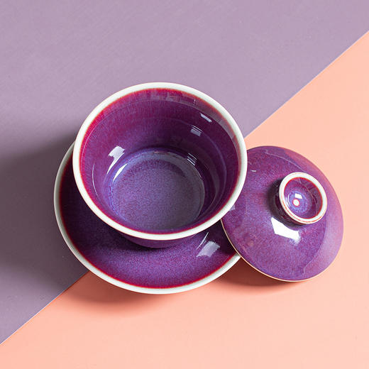 问鼎钧瓷梦鼎系列云宵盖碗（缺货） 商品图2