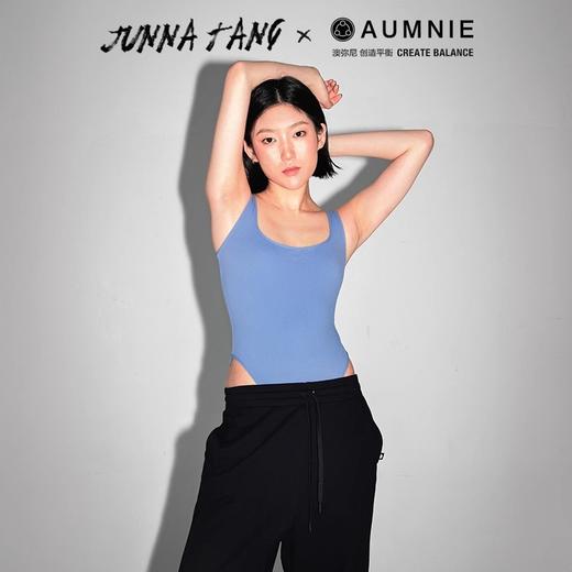 AUMNIE澳弥基础高开叉连体背心裸感透气瑜伽健身运动内衣可外穿女 商品图0