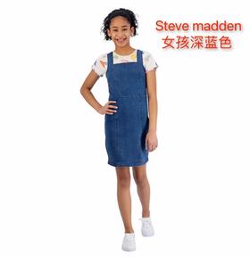 Steve madden女孩短袖➕牛仔背带连衣裙，特价189元/2件装 美国代购，无中文标签，介意慎拍!