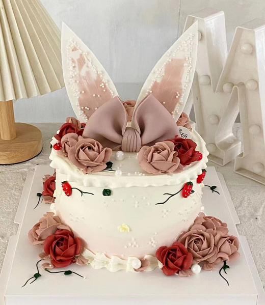 【生日蛋糕】蝴蝶结裱花款 商品图0