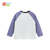 贝贝怡童装男童全棉长袖T恤柔软舒适上衣可爱熊撞色插肩袖打底衫ZB3DS008 商品缩略图5