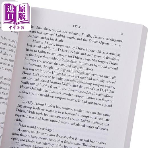 【中商原版】流放 龙与地下城  黑暗精灵三部曲之二 Exile Dungeons Dragons 英文原版 R A Salvatore 国际流行小说 商品图3
