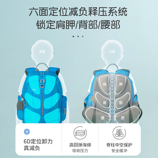 LeTOPO乐同护脊减负书包小学初中生背包 商品图5