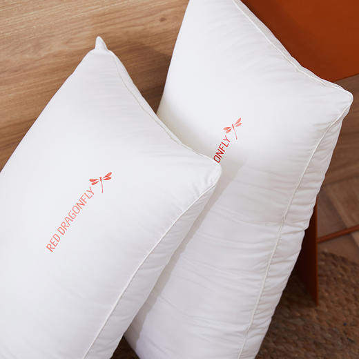  红蜻蜓五星级酒店枕头枕芯一对装学生宿舍成人纤维枕羽丝绒舒适对枕 商品图3
