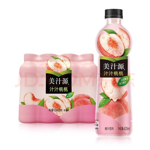 可口可乐美汁源汁汁桃桃420ml*12瓶 商品图0