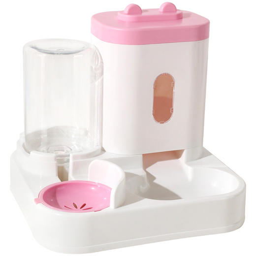 【清仓中】猫耳宠物自动喂食+喂水器 双碗大容量 猫咪小型犬适用 出行无忧 宠物食具批发 商品图6